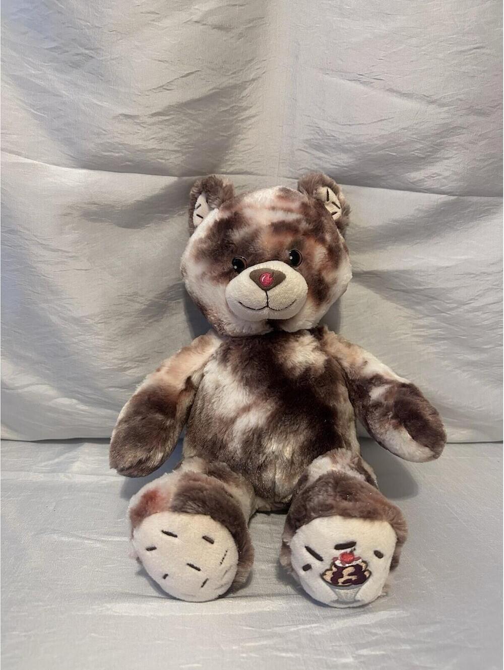 Build A Bear Baskin-Robbins Hot Fudge Sundae Cherry Plush BAB 16" Brown Clothes